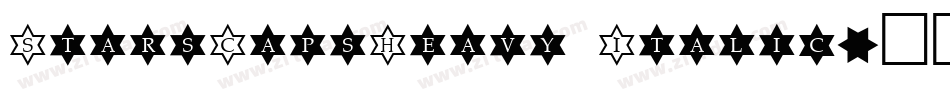 StarsCapsHeavy Italic字体转换
